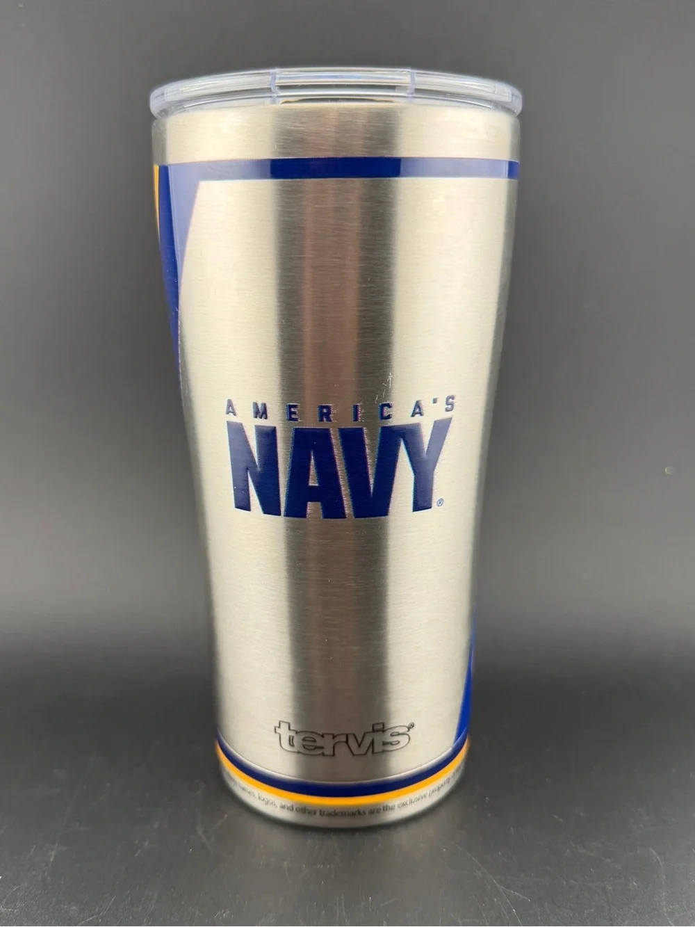 Tervis Traveler stainless steel tumbler 20oz America’s Navy w/slider Lid